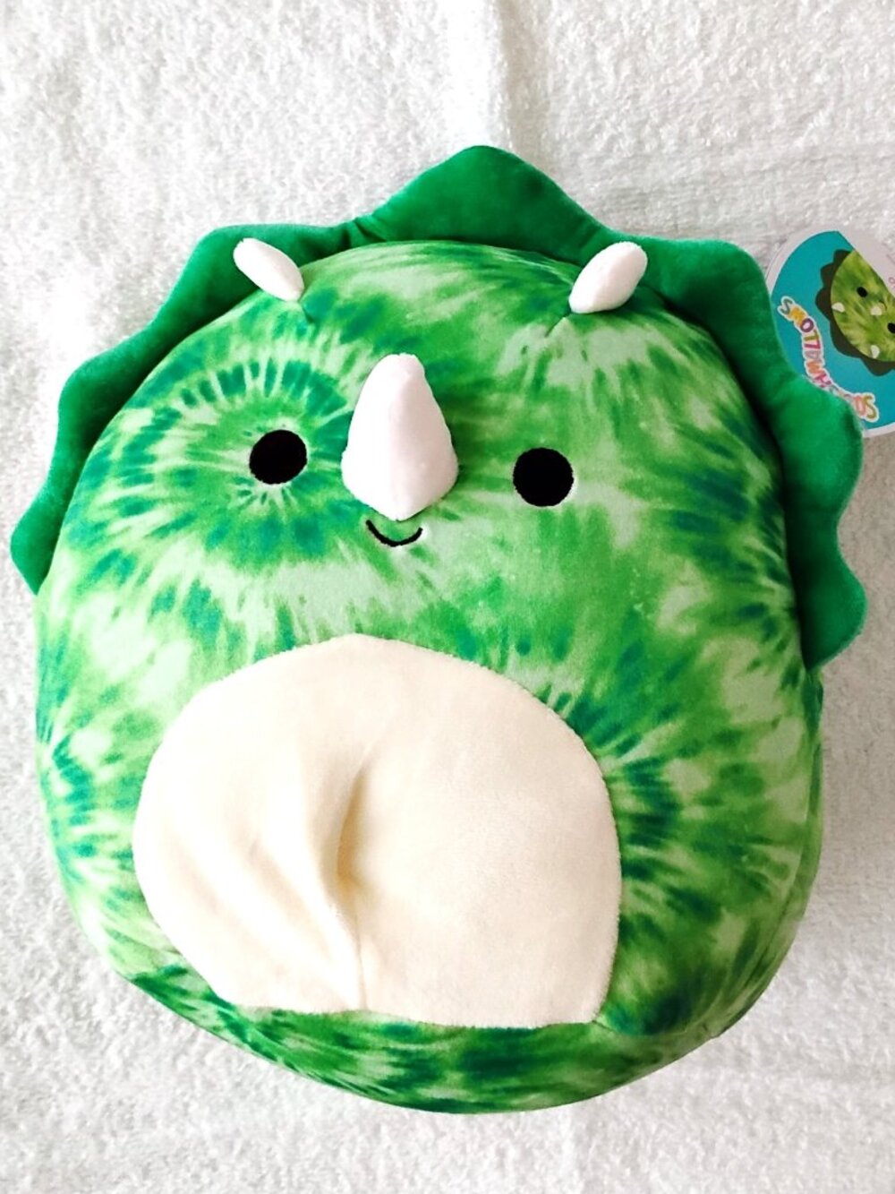 NWT Collectible Squishmallows  Rocio Green Triceratops Dinosaur Plush Toy